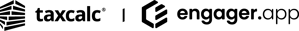 TaxCalc|Engager_Co-Brand_Horizontal Logos-Black@1x